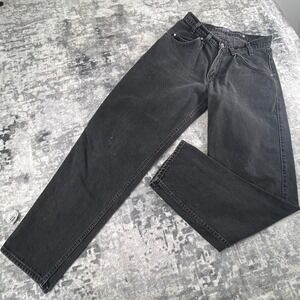 Vtg Levi Silver Tab Men 30x32 Baggy Jeans Dark Wash Black 90s Denim Pants Grunge